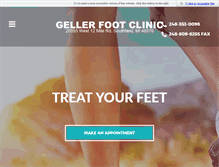 Tablet Screenshot of mifootpain.com